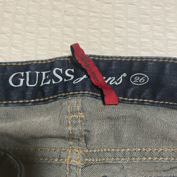 Women’s Guess blue and navy jeans low rise - Picture 2 of 3